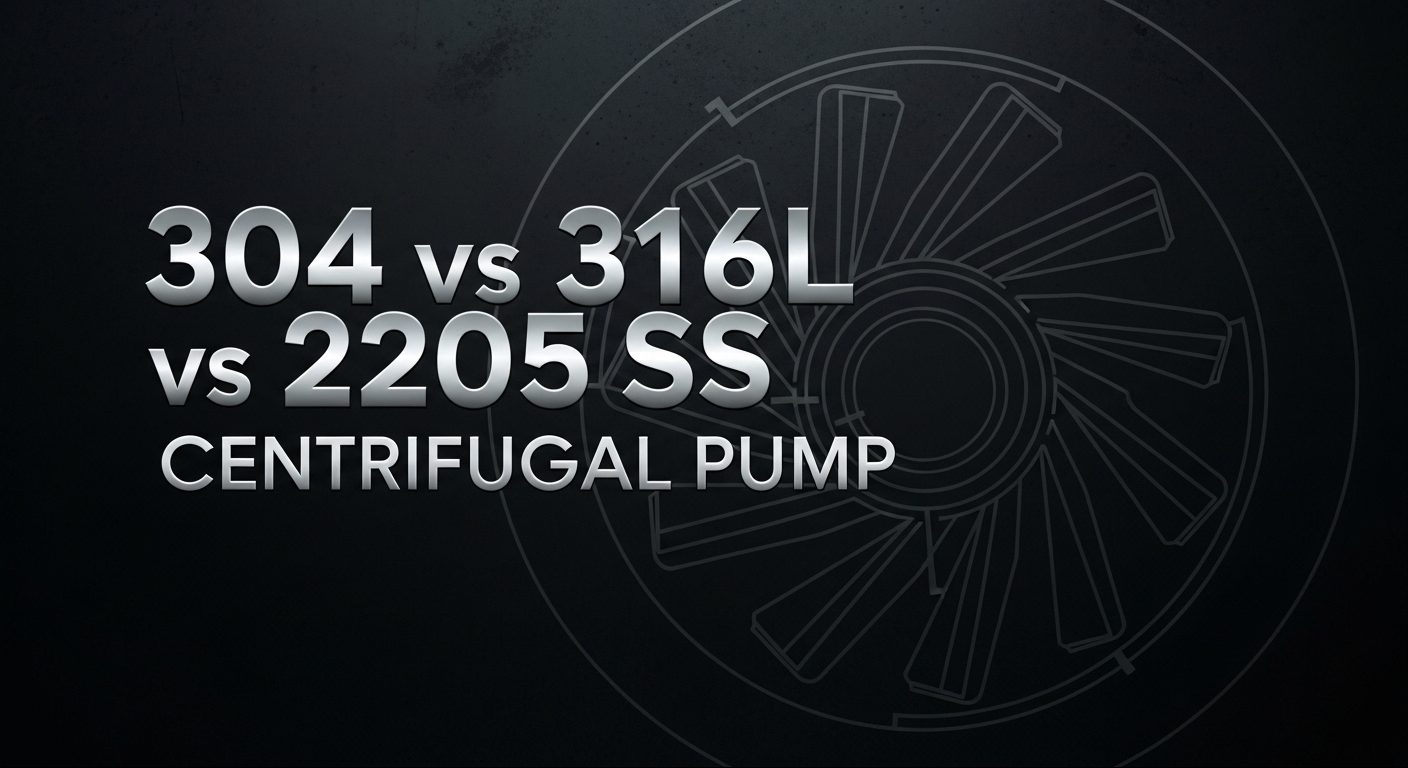 304 vs 316L vs 2205 SS keskipakopumppu
