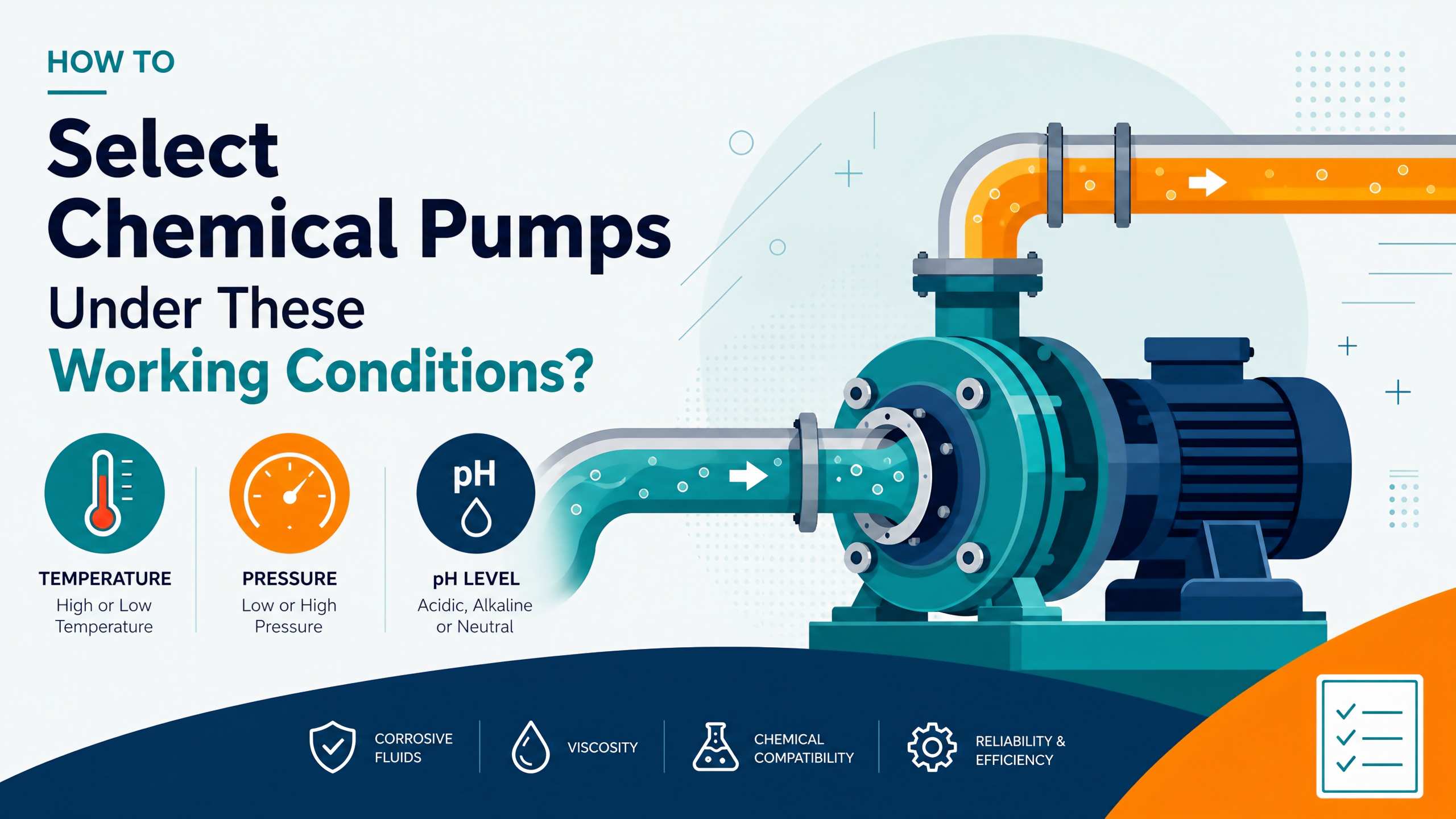 Kuinka valita kemikaalipumput näissä työolosuhteissa?