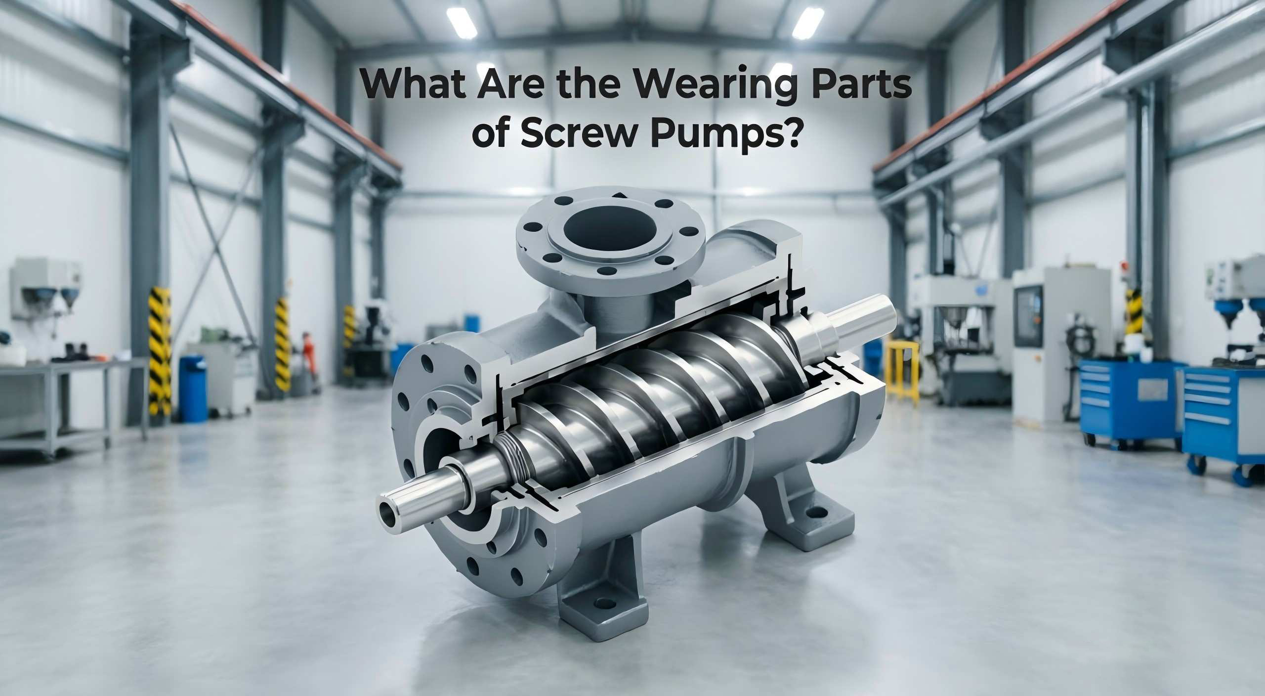 Screw pump cross‑section